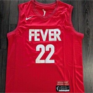 Caitlin Clark #22 Indiana Fever Red Rebel Stitched Jersey Size Small 44